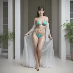 アクセサリー付きバストアップ